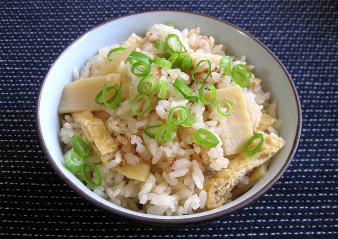 Bamboo Shoot & Abura-age Takikomi Gohan Recipe