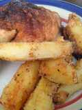 Pollo con papas rústicas