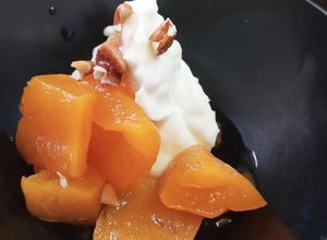 Una foto de Calabaza o zapallo en almíbar 2 ingredientes! Súper fácil y en microondas
