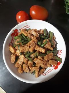 Foto resep Tumis tempe kacang panjang