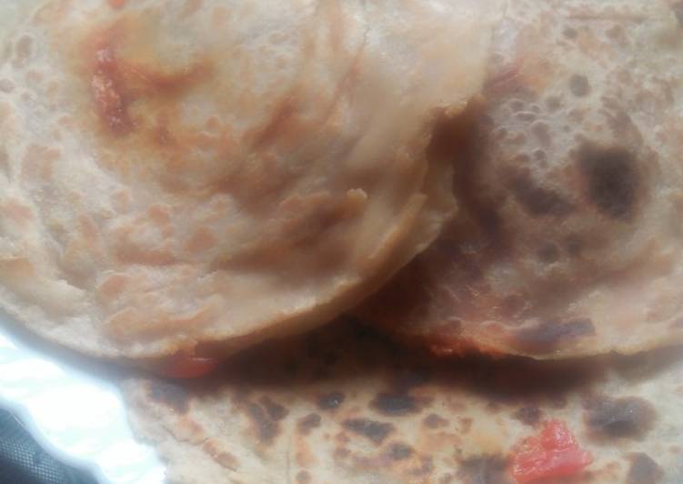 Recipe of Tasty Paneer stuffed lachha paratha