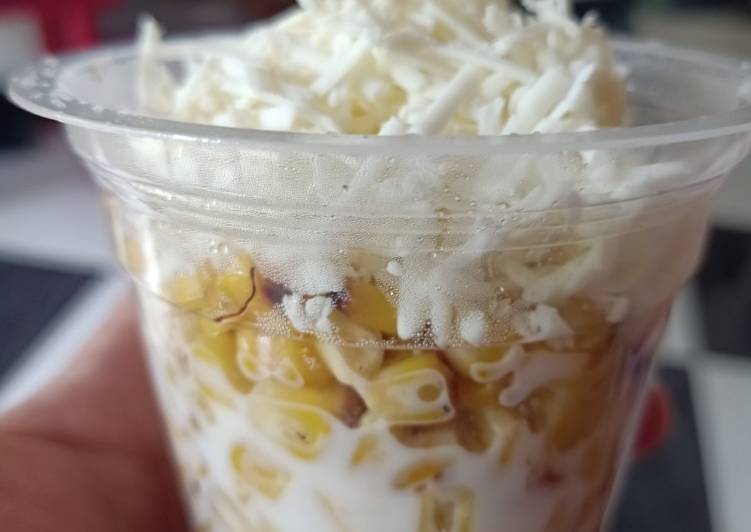 Resep Baru Jagung Susu Keju Spesial + Susu UHT Enak dan Sehat