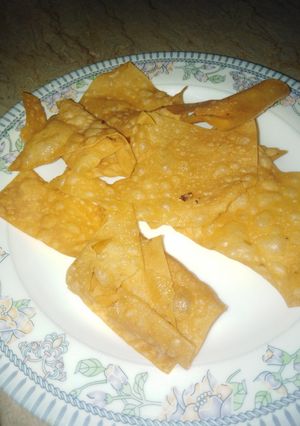A picture of Homemade papri.
