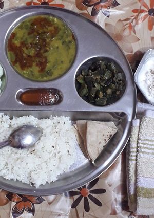 A picture of Veg thali.