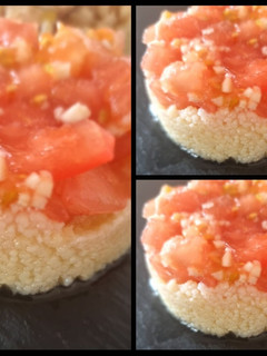 Una foto de Cuscús con tomate y ajo