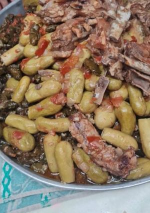 صورة لوصفة ورق الدوالي مع الكوسا