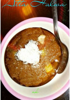 A picture of Atta Halwa.