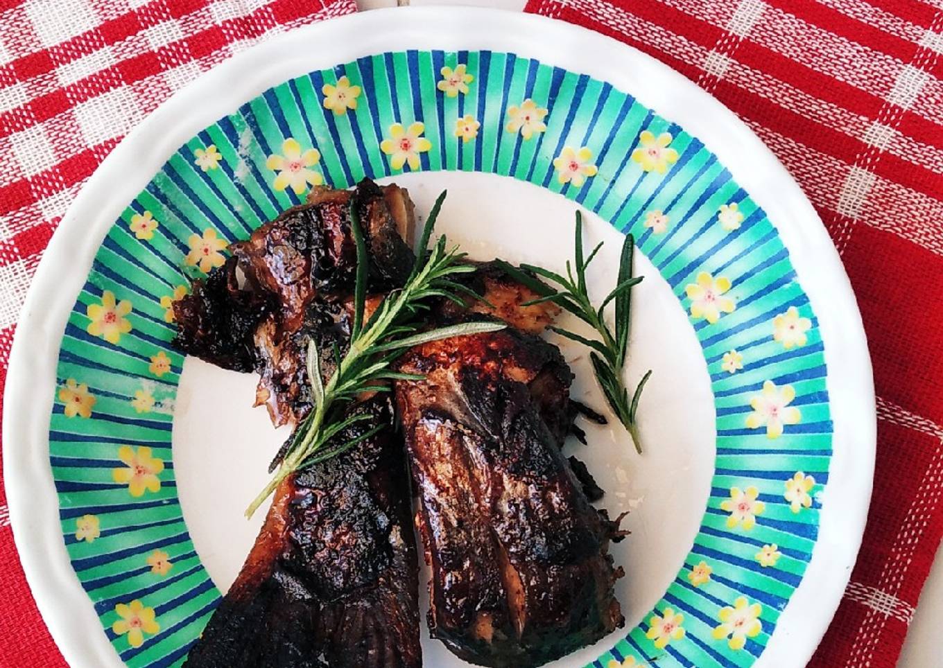Ikan patin panggang rosemary