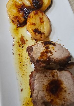 Foto principal de Presa ibérica al horno con camisa de bacon