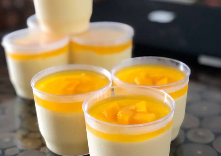 Cara Membuat Mango pudding, Lezat