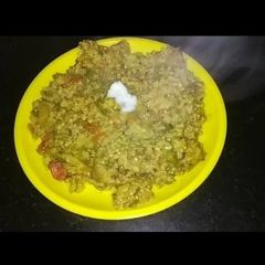 A picture of Masala Bajra khichdi.