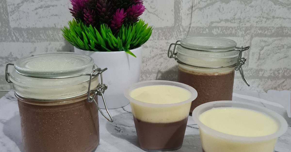 Resep Pudding Chocolate Vla Vanilla oleh Dapur Olive Cookpad