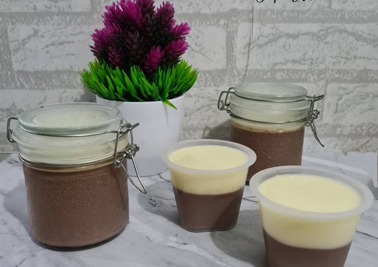 Resep Pudding Chocolate Vla Vanilla yang Enak Banget