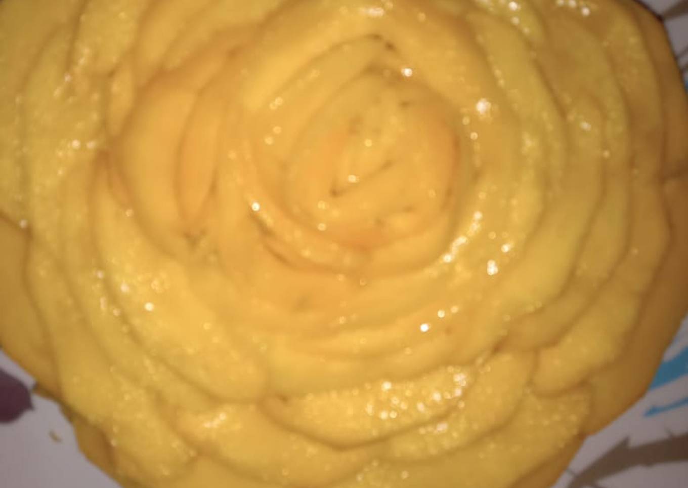 Mango rose cake