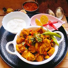 A picture of TARO/ ARBI Ki Sabji (kochu / colocasia curry).