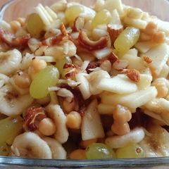 A picture of Fruits Mix Chana Chaat 🍌🍐🍎🍋🍈🍇🍍.