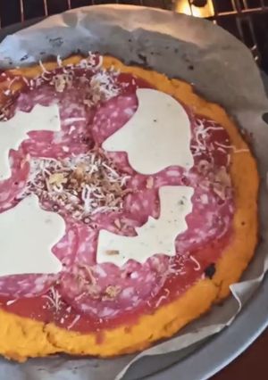 Una foto de Pizza de masa de calabaza