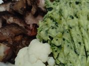 Una foto de coliflor congelar