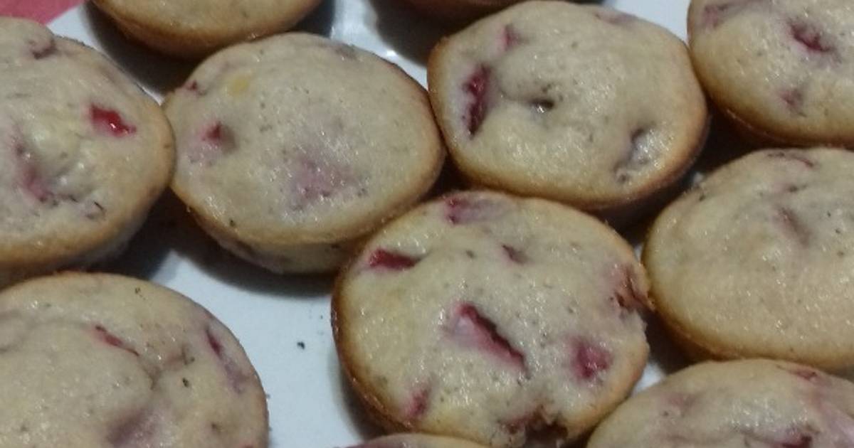Muffins de frutillas Receta de betiana barretto Cookpad