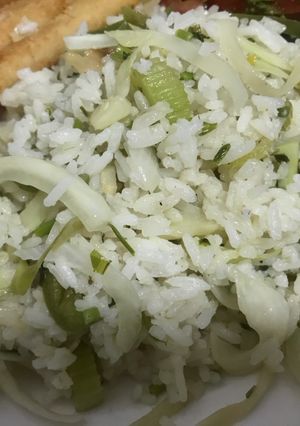Una foto de Arroz verde
