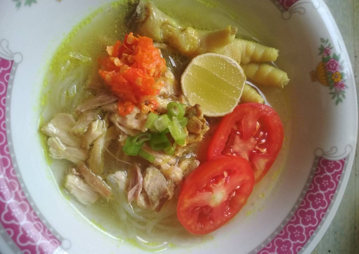 Soto ayam sederhana