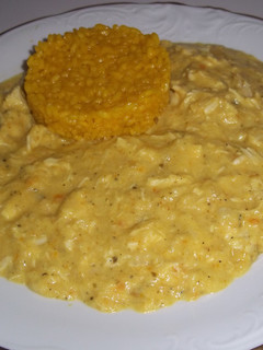 Una foto de Pechuga de pollo picante y arroz