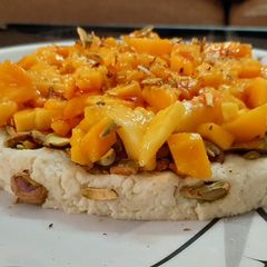 A picture of Mango sandesh.