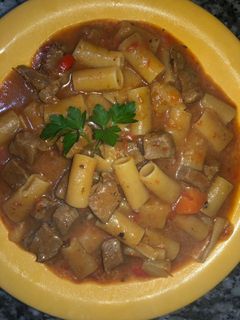 Una foto de Guiso de fideos😋