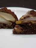 Torta de chocolate y pera al cogñac low carb