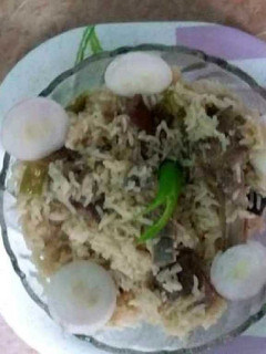A picture of Mutton pulav.