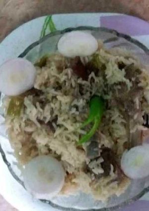 A picture of Mutton pulav.
