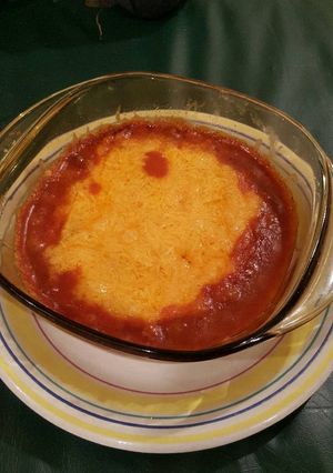 A picture of Chili Cheese Bean Dip.