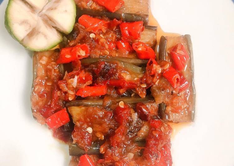 Terong asam manis cinta😋