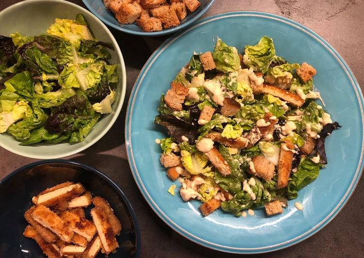 Ensalada César Vegana