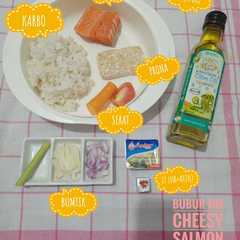 รูปของ BUBUR TIM CHEESY SALMON || Menu Lengkap 4 bintang ⭐⭐⭐⭐ 7 Month