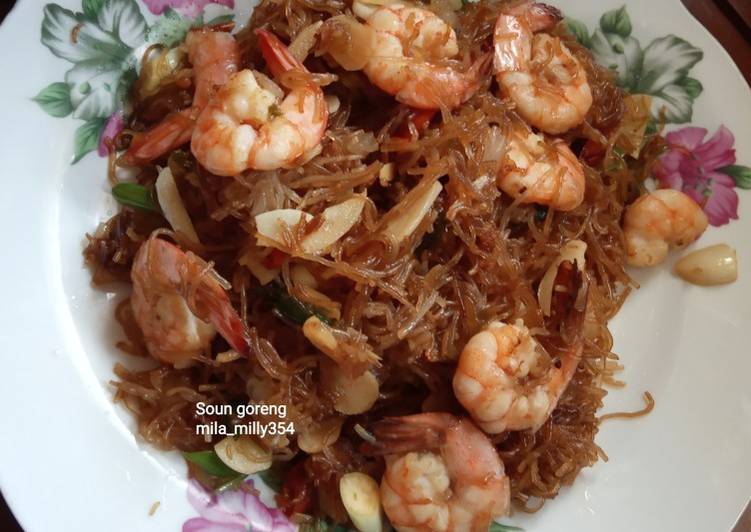 Soun goreng udang