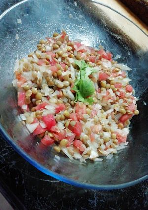 Una foto de Ceviche de lentejas