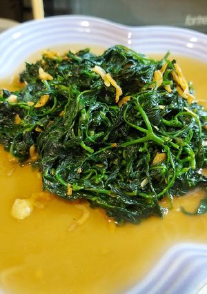 Foto resep Tumis daun cabe vs udang kering