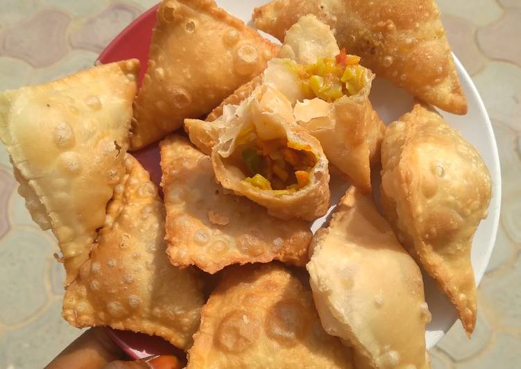 Recipe of Perfect Crispy samosas | Easy Recipe For Kids