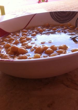 صورة لوصفة طريقه تحضير حمص -نخي دنجوا
