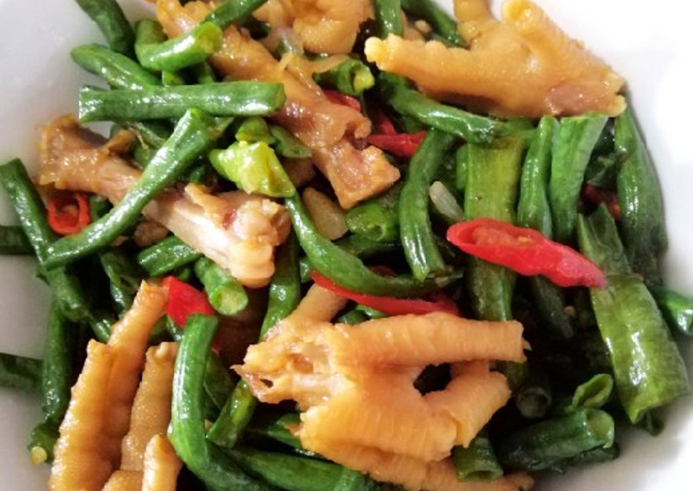 Kacang Panjang Ceker Saos Tiram