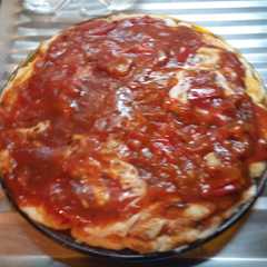 Una foto de Pizza a la microondas!!! 5minutos
