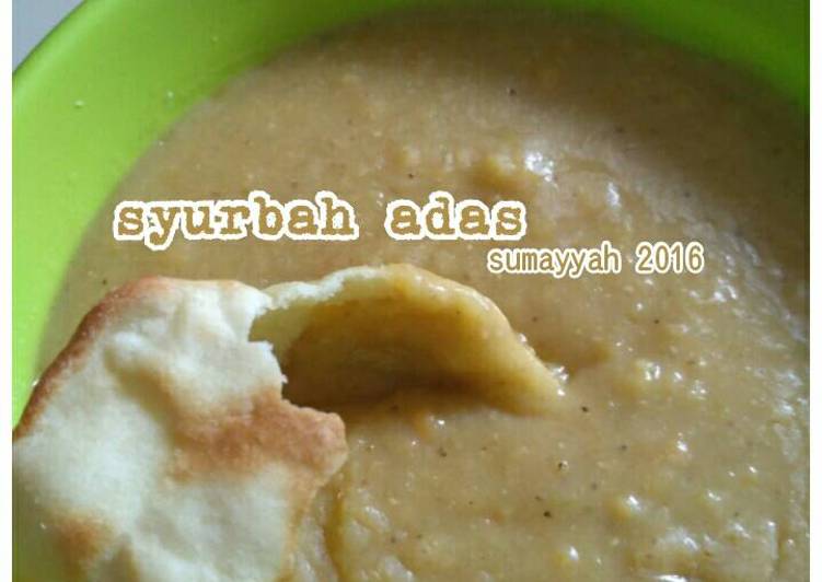 Syurbah adas simpel (sup kacang adas)