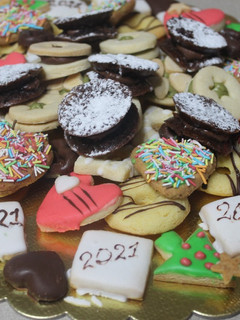 Foto di Biscotti decorati con ghiaccia
