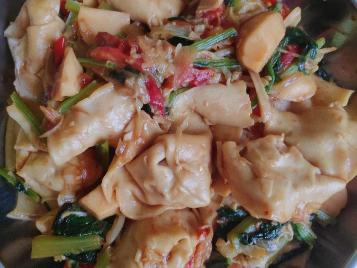 Cara Simple Menyiapkan Resep  Pangsit Goreng Lek Gino Ala Ala yang Enak Banget, Enak Banget