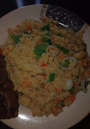 A picture of Jollof couscous.