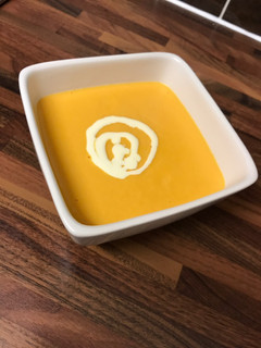 Una foto de Crema de calabaza