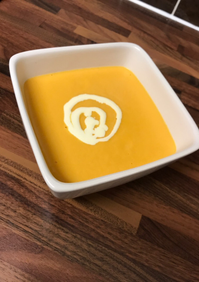 Una foto de Crema de calabaza