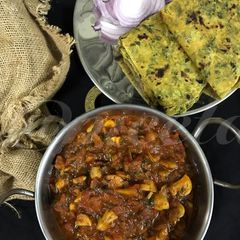 A picture of Mushroom Methi Masala.