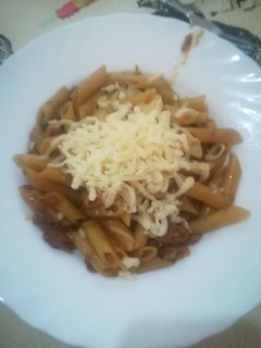 Una foto de Macarrones con soja atún